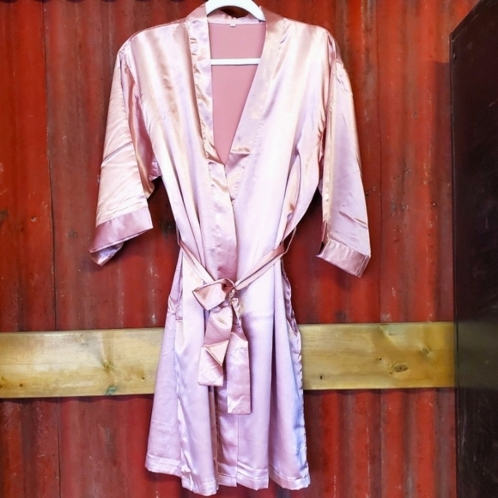 Satin Robe Rose Gold * NEW Multiple sizes and colours